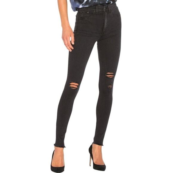 Rag & Bone High-Rise Skinny Jeans Night Wash Size 26 NWT - Picture 13 of 15